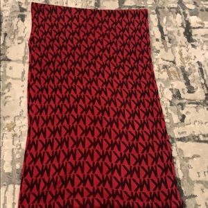 Michael Kors magenta & black infinity scarf
